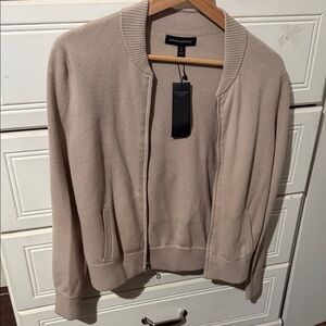 Banana Republic Beige Bomber Jacket